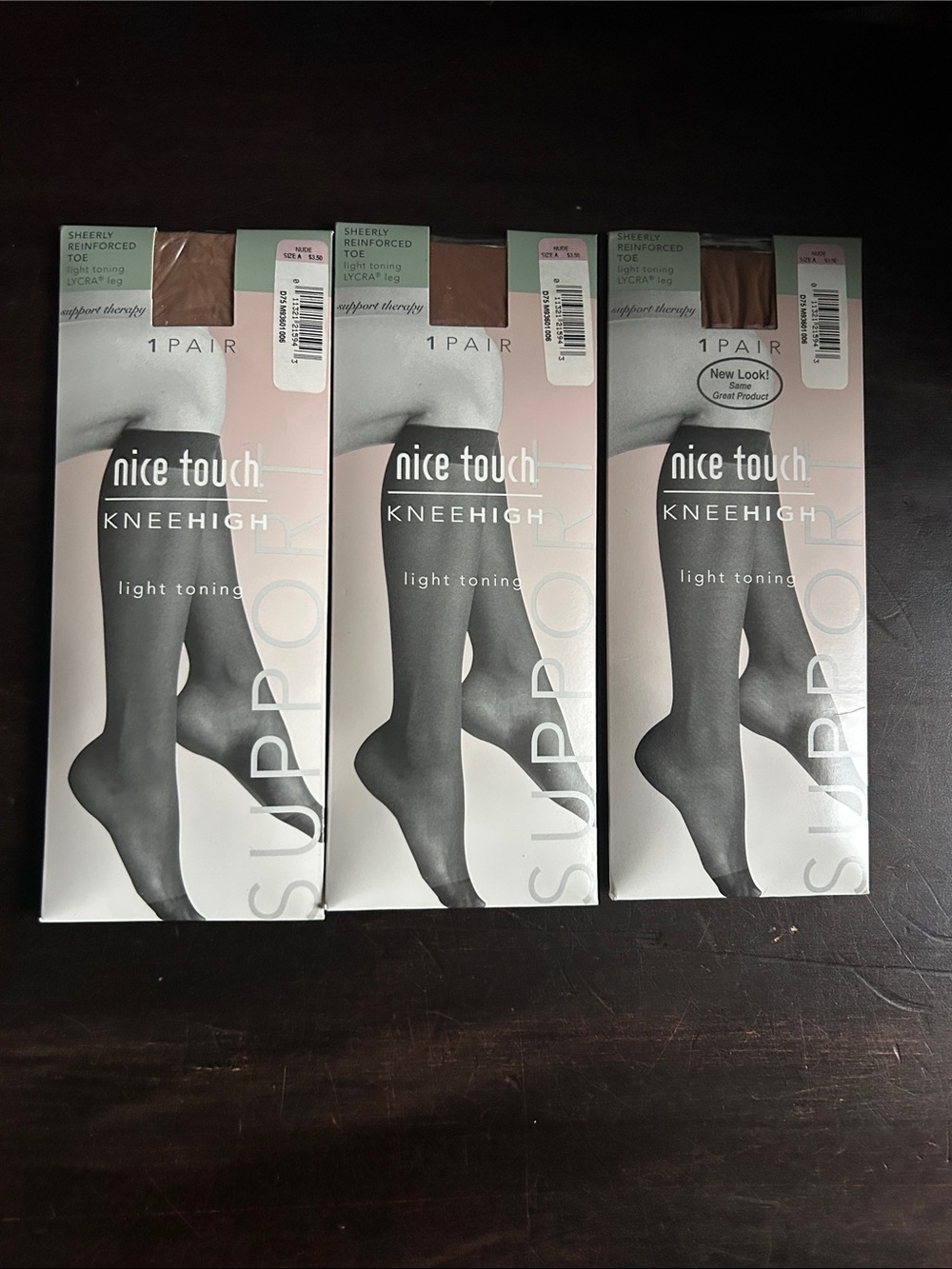Nice Touch KneeHigh - Light Toning (Nude) NWT Bundle of 3 Size 5-9